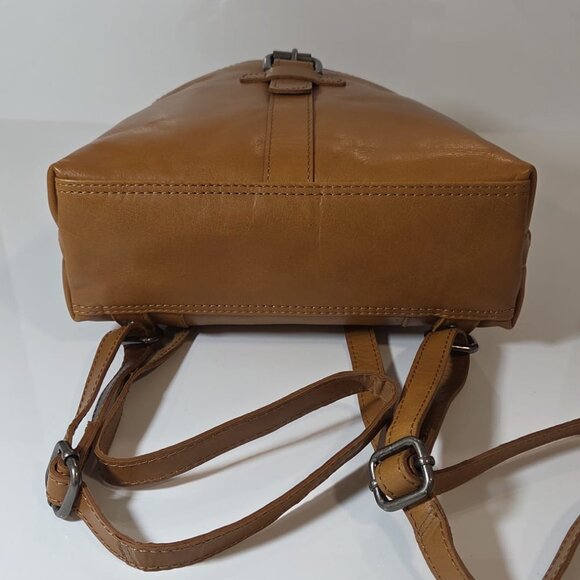 NWT Spikes & Sparrow Leather Backpack - Texas - Tan Brown - Picture 6 of 8